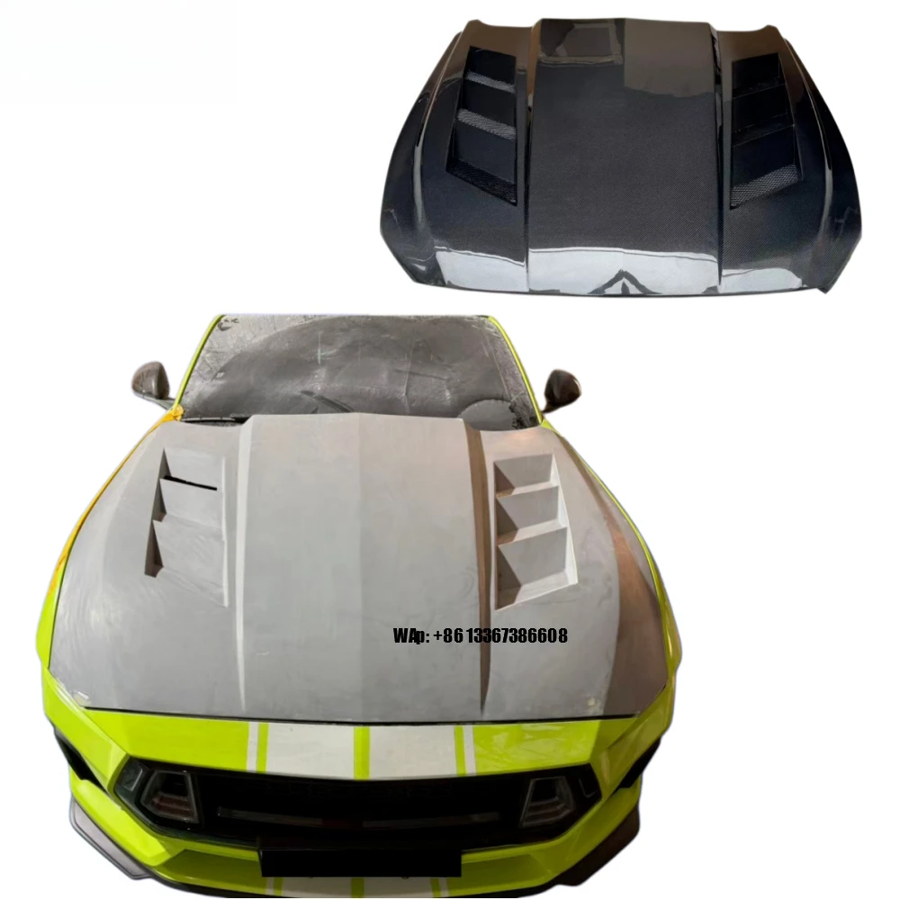 

High Quality Modified Carbon Fiber Hood for Mustang 2024