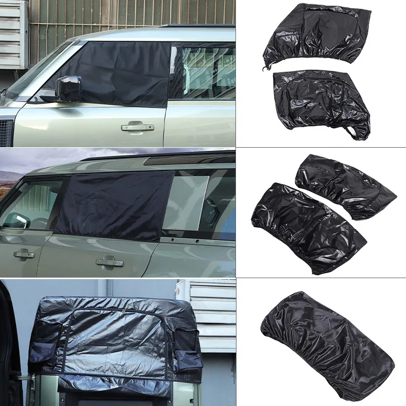 For Land Rover Defender 110 130 2020-2025 Car Door Camping Special Waterproof And Anti-Mosquito Zipper Sunshade Car Accessories