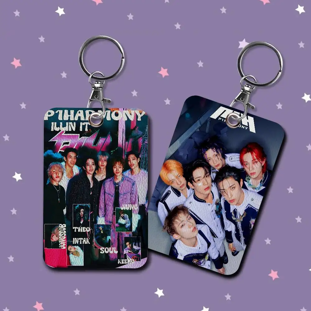 Custom P1Harmony KPOP Personalised Holder Suitable For Bank Card,Subway, Bus Card Wallet Card Case Badge Holder Keychain