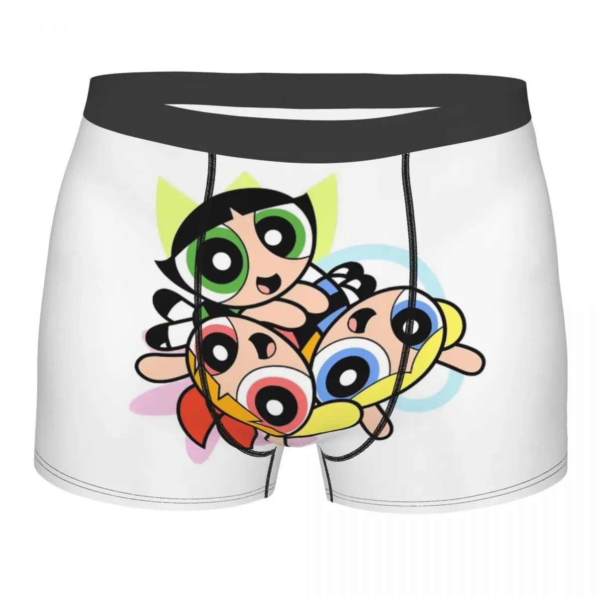 

Powerpuff/шорты-боксеры с героями мультфильмов для девочек, мужские дышащие трусы с 3D принтом, трусы, трусы