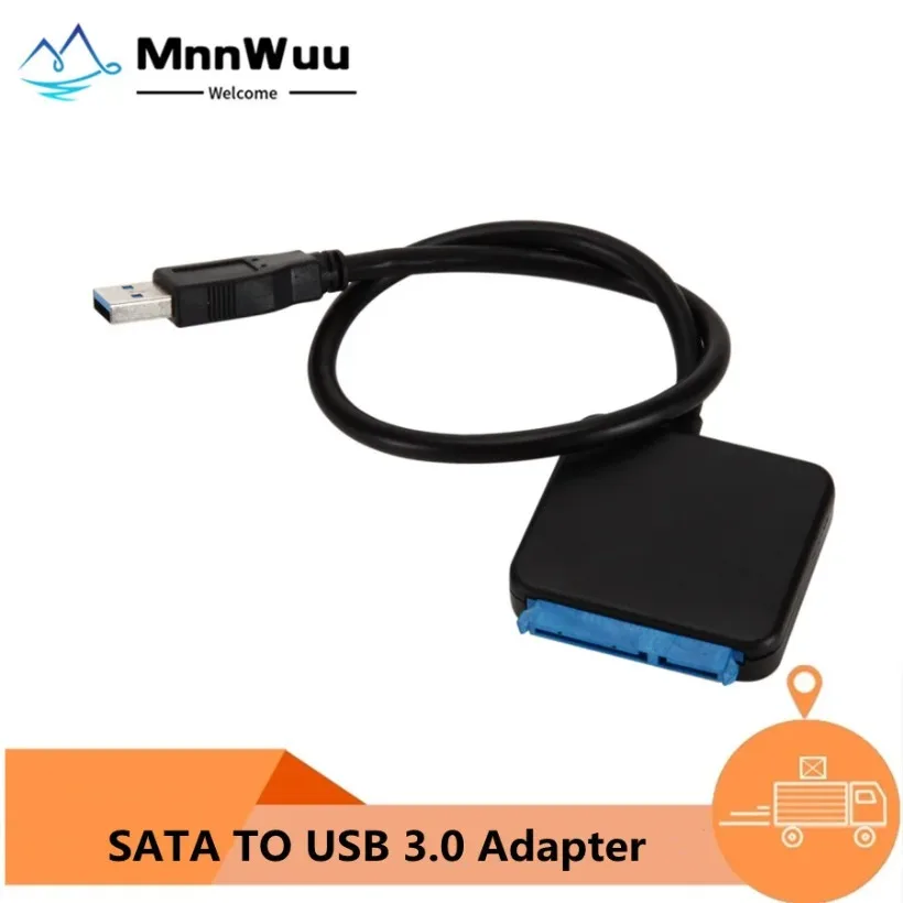 

MnnWuu USB 3.0 To Sata Adapter Converter Cable USB3.0 Hard Drive Converter Cable For Samsung Seagate WD 2.5 3.5 HDD SSD Adapter