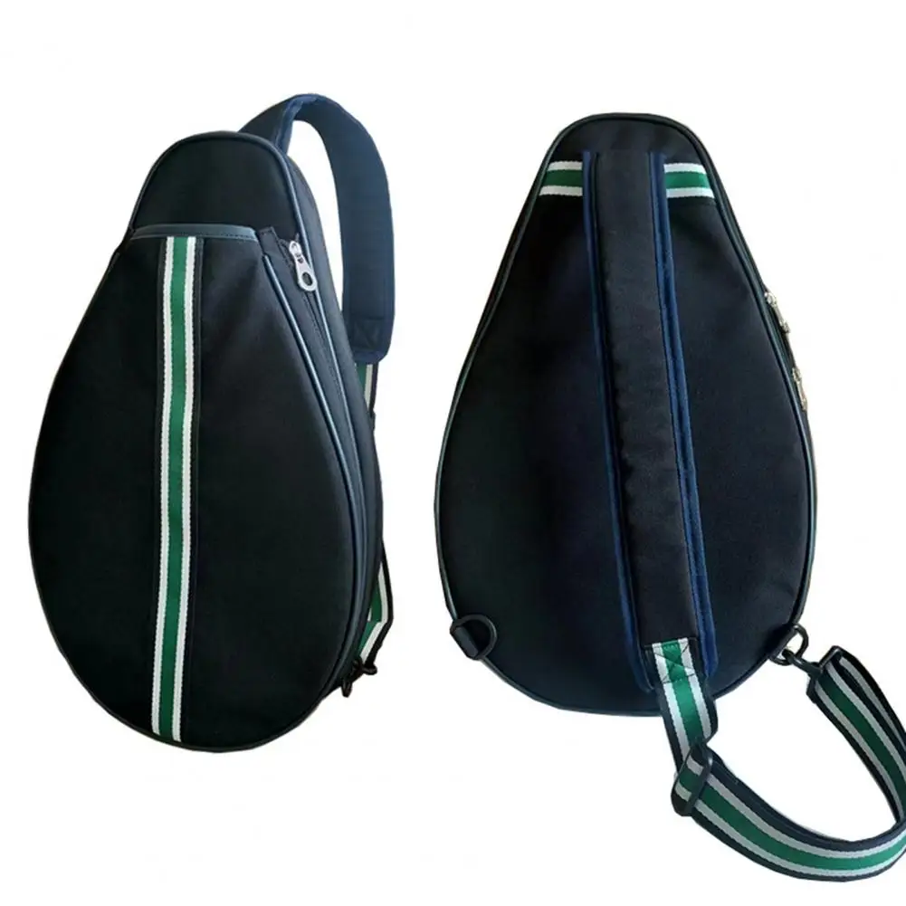 Oxford Cloth Tennis Bag Capacity Waterproof Tennis Sling Backpack for Rackets Crossbody Bag for Pickleball Badminton