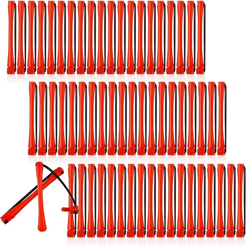 60 Pieces Of Perm Curling Rods Curling Irons Plastic Cold Wave Rods Perming Rods Curling Irons Hair Styling Tools 0.2 Inch Red