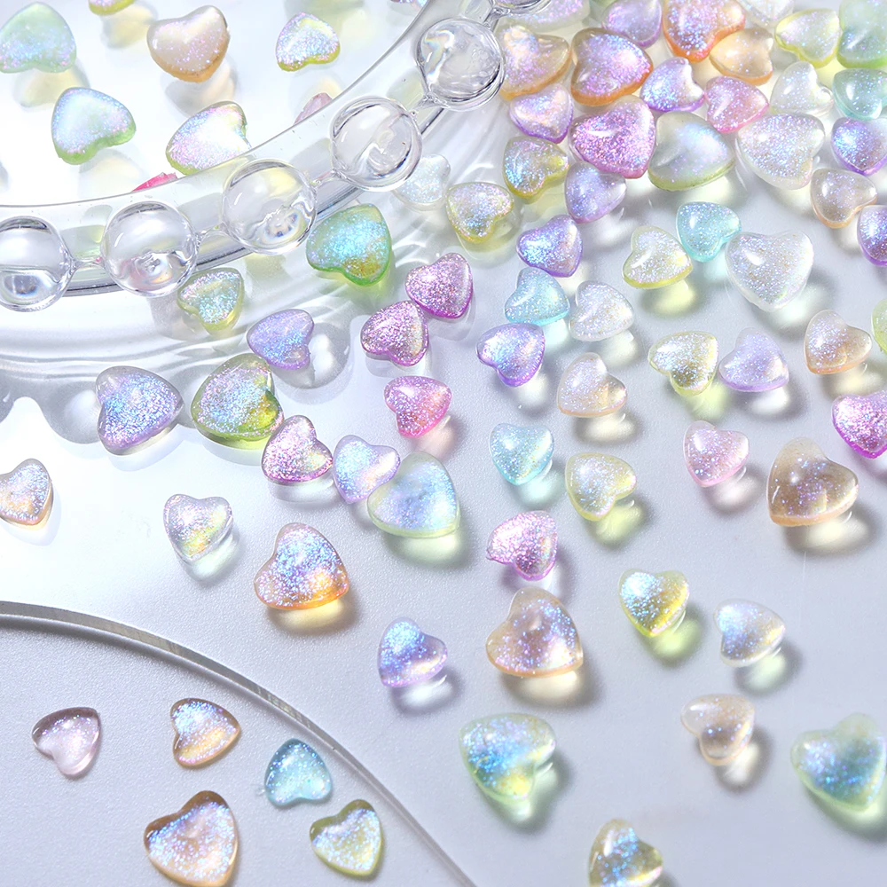 3D الكرتون الحب القلب مسمار الفن سحر مختلط الحجم القلب الراين مسمار الزينة Kawaii الكورية اليابانية مانيكير الملحقات #2