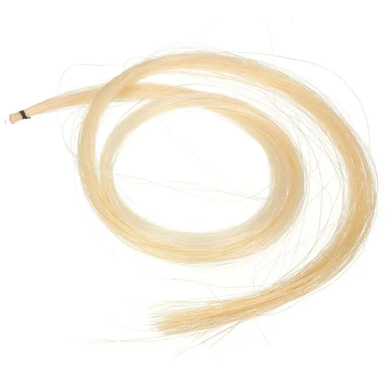 Hank 31-31.5 Inch Genuine Mongolian Horse Hair For Violin, Viola, Cello, Bass Bow,Photo Color