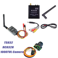 Transmitter TS832 & 1000TVL camera & Receiver RC832H 5.8G 48CH 600mw 5km Wireless AV for RC FPV Aerial Photography