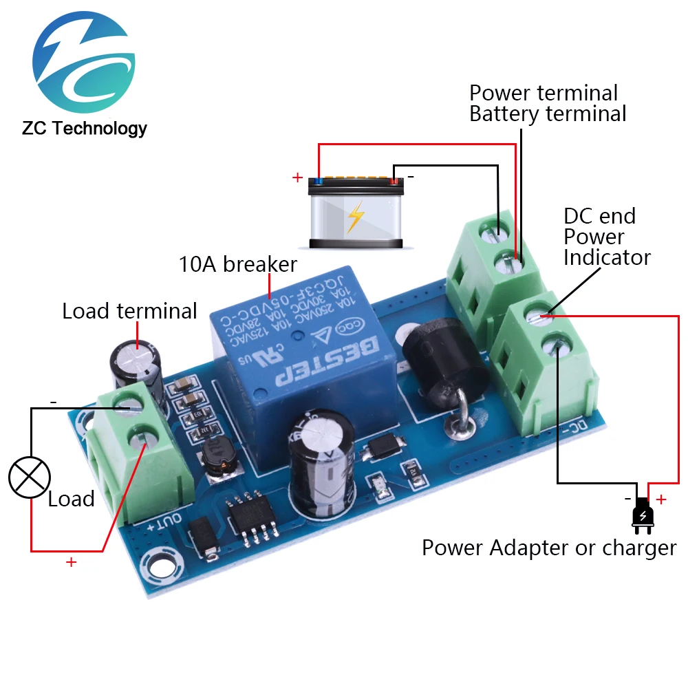 YX850 Power failure automatic switching standby battery lithium battery module 5V-48V universal emergency converter JY-850