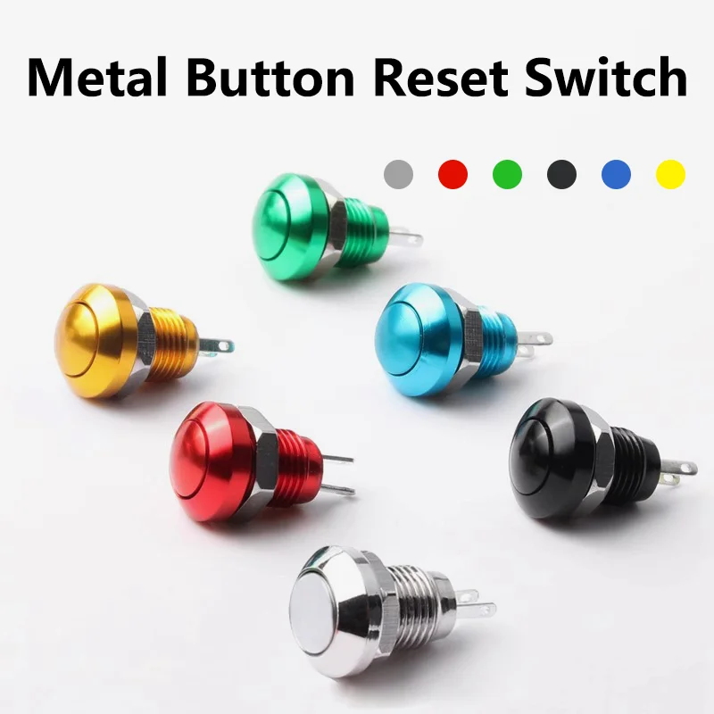 

5/20/100PCS 8mm Metal Waterproof Momentary Horn Doorbell Bell Push Button Switch Self-reset Car Auto PC Power Start Stop