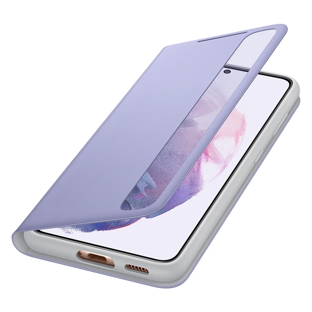 Original  For Samsung Mirror Cover Clear View Phone Case For  Galaxy  S21+ S21Plus S-View Flip Cover Intelligent Cases