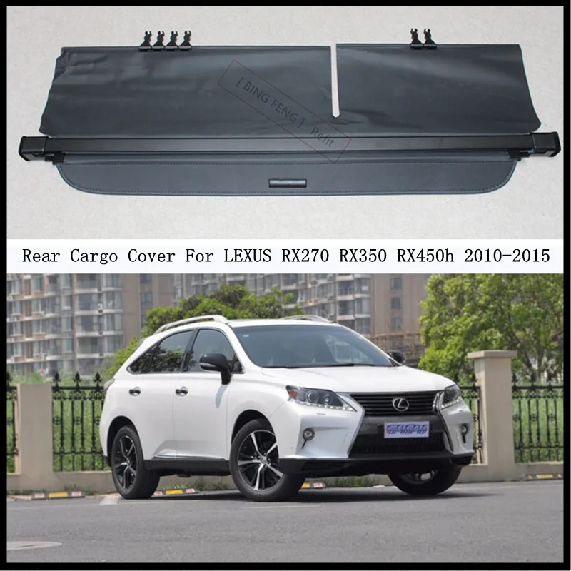 Rear Trunk Cargo Cover For LEXUS RX270 RX350 RX450h 2010-2015 Privacy Screen Security Shield Shade Modification Parts