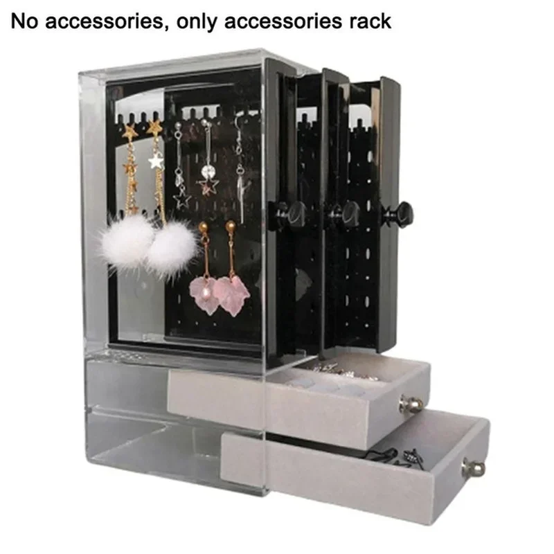 Luxury Jewelry Boxes Organizer Hanging Earrings Rack Transparent  Display Case Necklace Storage Box DrawerGift Makeup Organizer