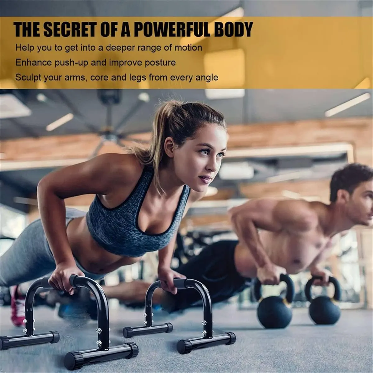 

Parallettes Bars,Push Up Bars Strength Training for ,Full Planche,Push Up Stands Handle Calisthenics Equipment