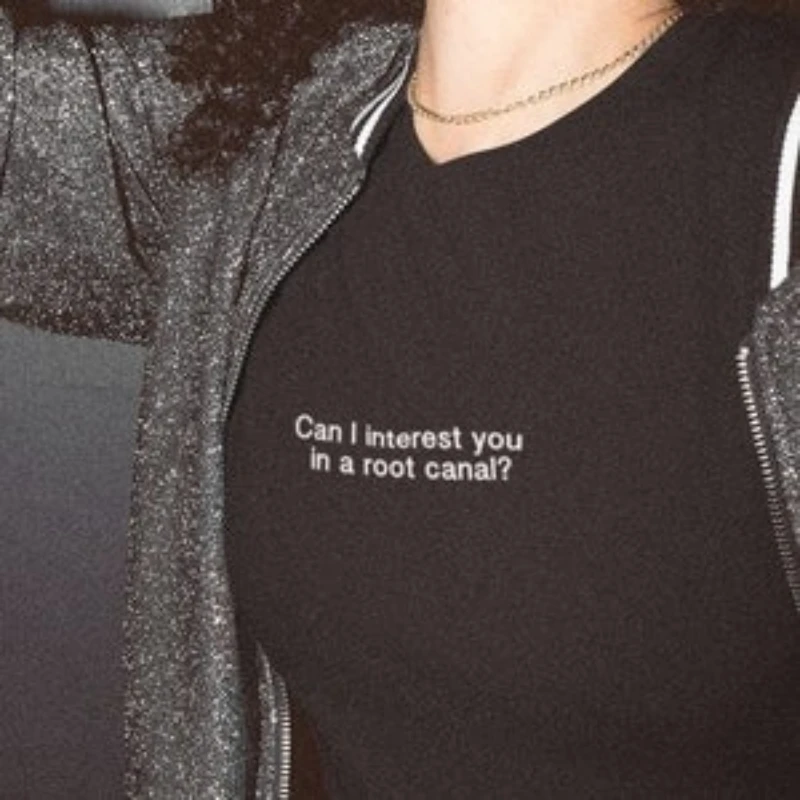 

Can I Interest You in A Root Graphic Shirt Short Sleeve Cotton Aesthetic Tshirt Dentist Funny Women Top Vintage Female Clothing