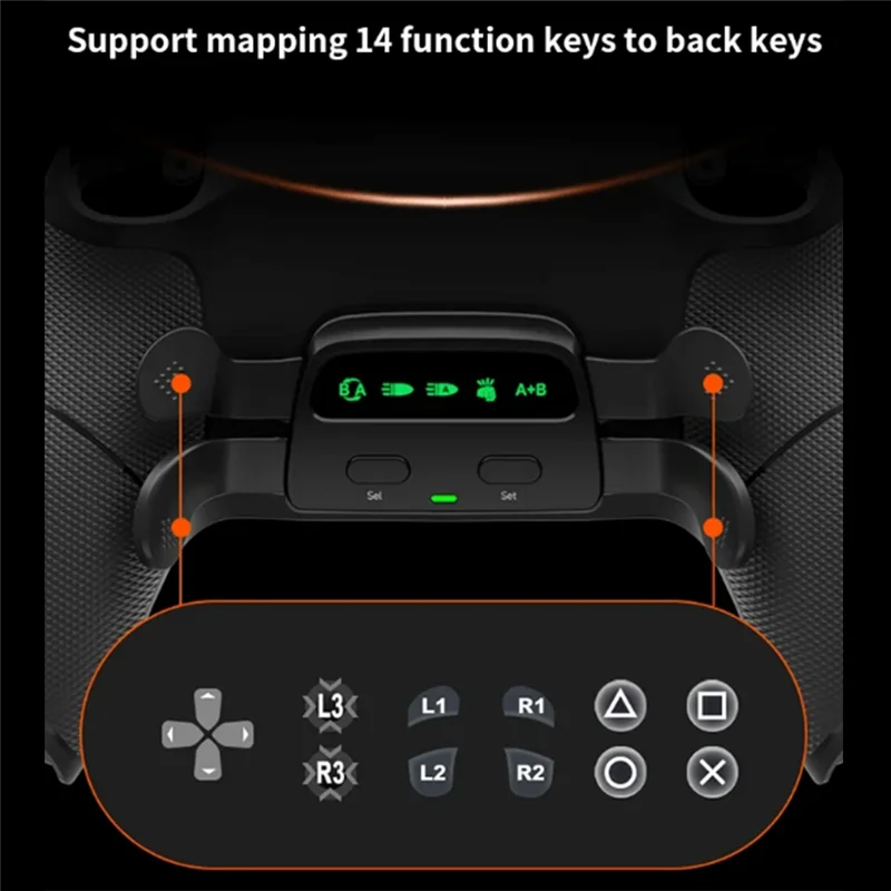 【Acquista ora】I pulsanti controller ultimi rimovibili per PS5, schede di aggiornamento e custodia posteriore ridimensionata e 4 pulsanti posteriori per Ps5