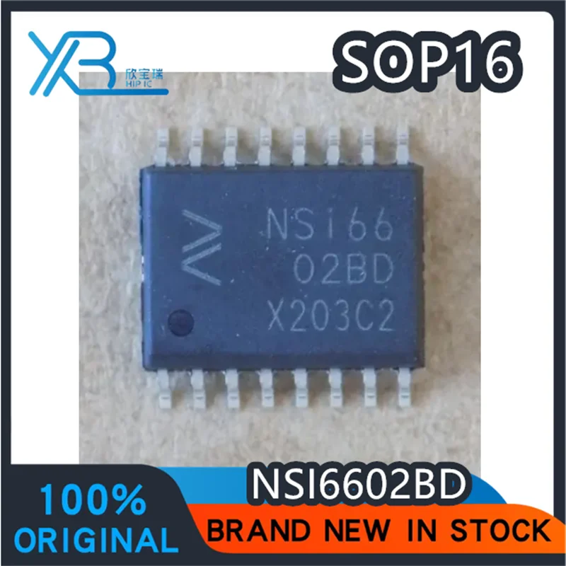 

(3/30 pieces) NSI6602B-DSWR NSS166 NSI6602BD SOP16 Original authentic charger dual channel digital isolation chip Spot delivery