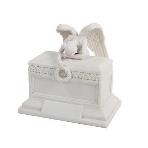 Polyresin/Resin Angel of Bereavement Figurine Box Urn Keepsake Statue