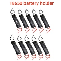 Upgraded 18650 Power Bank Cases Transparent Battery Storage Box with High-Conductivity GoldPlated Wire Lead 1/2/3/4 Slot Options