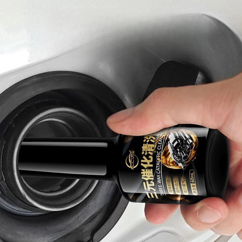 60ML three-way catalytic cleaning agent gasoline vehicle additives to unblock blockages, remove carbon depositsand improve fuel