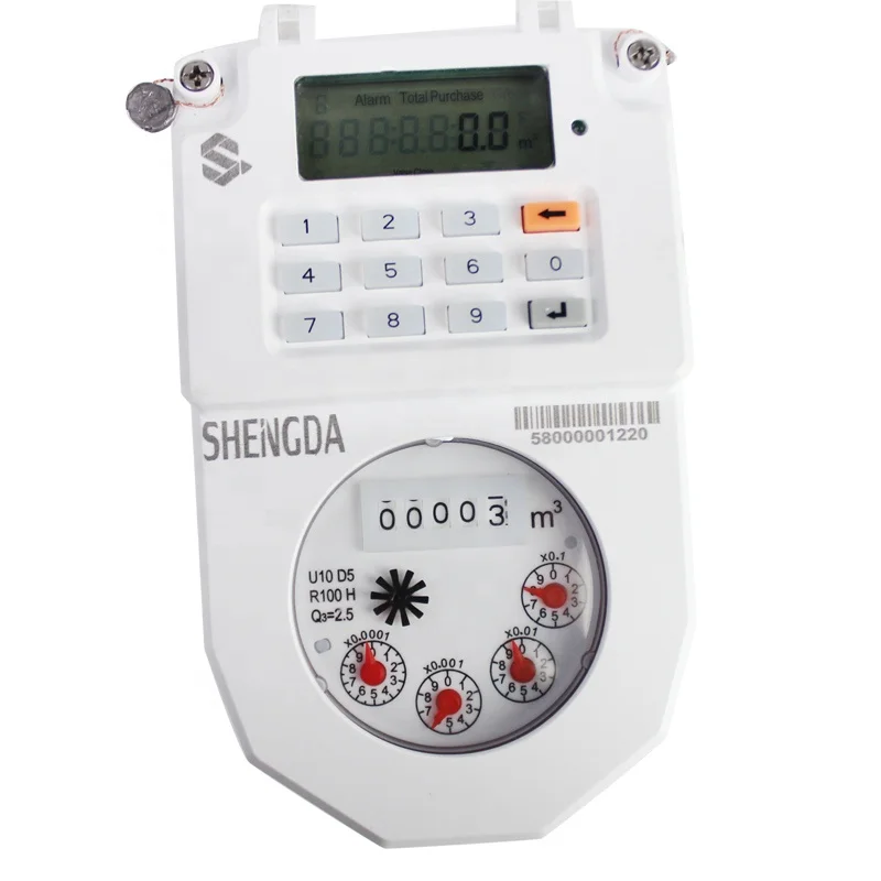 Prepayment water smart meter sts prepaid water meter with customer interface unit