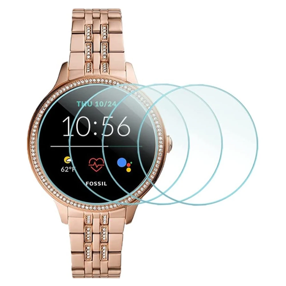 ป้องกันหน้าจอกระจกนิรภัยสําหรับ Fossil ใหม่ Fossil Women's Gen 5E 42 มม., 2.5D ความแข็ง 9H ป้องกันหน้าจอ