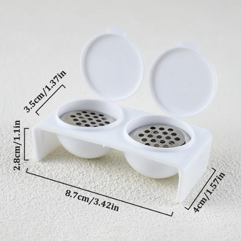 2 Holes Manicure Liquid Bowl With Cap Put Pigments Thinners Water Glitter Acrylic Powder Nail Pen Wash Cup Nail Styling Tools