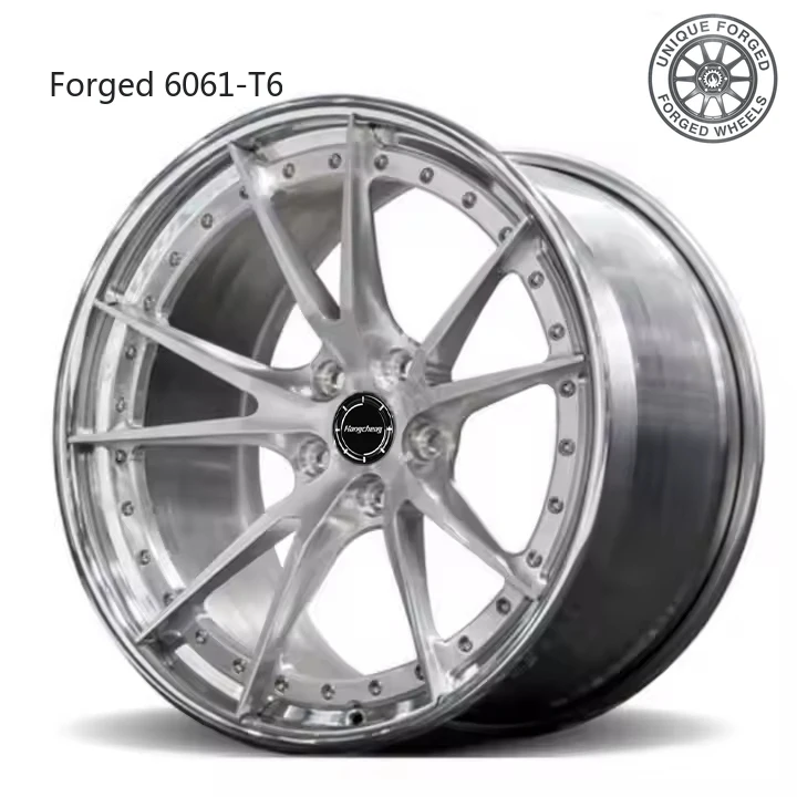 

Новые кованые легкосплавные диски 2026 года с глубоким вогнутым хромированным ободом, 5x100, 5x120, 188.0, 198.5, полированные, 2 части