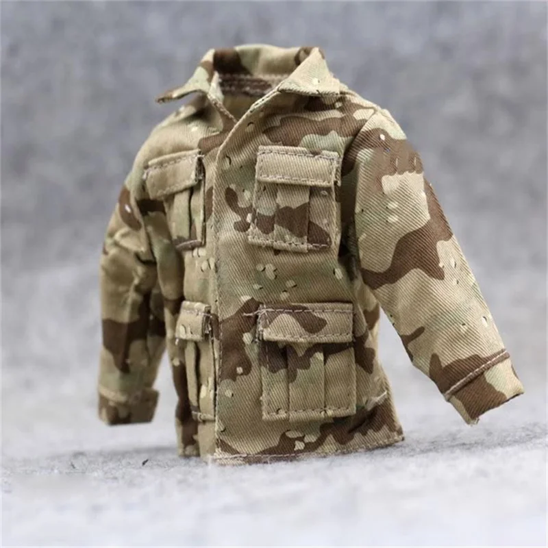 1/6 Soldier Accessories US Military Desert USMC MI Color Uniform Top Pants Model Toy For 12'' Action Figure Body In Stock