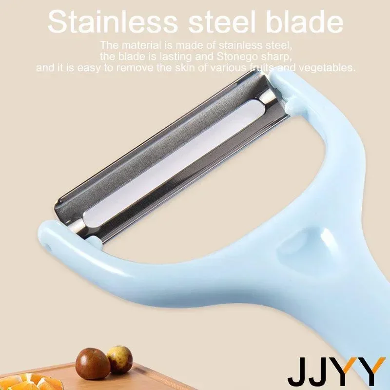 JJYY Fruit Peeling Knife Stainless Steel Peeler Peeling Apples Kitchen Vegetable Fruit Sharp Peeler Potato Peeler