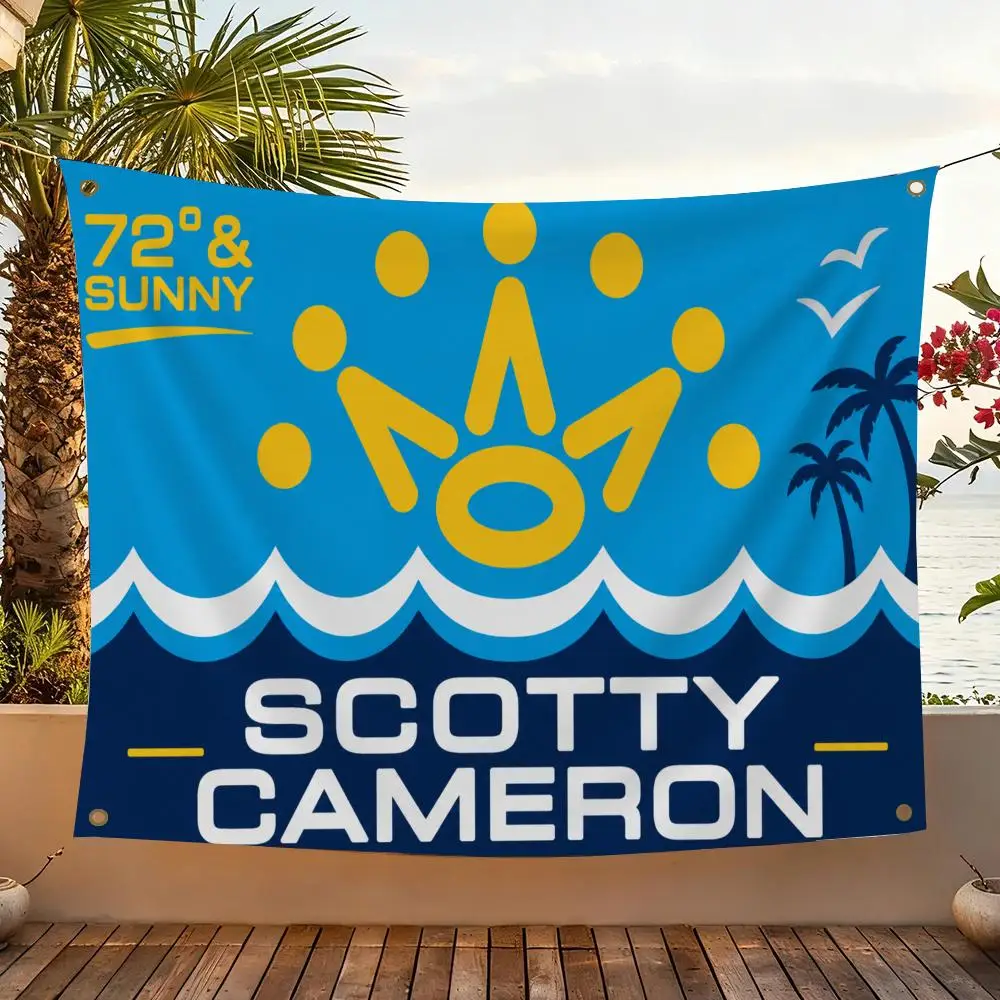 Marke S-Scotty Cameron Flags Home Yard & Garden Decor Banner – Wandhängende Flagge für den Innen- und Außenbereich – Detail 1