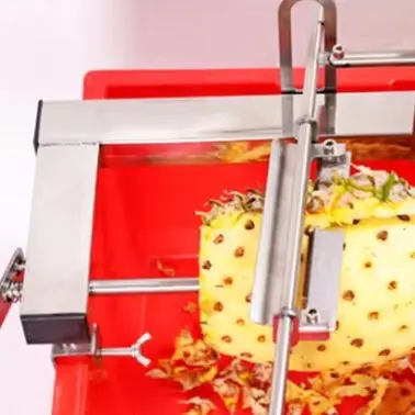 Máquina peladora de frutas de Ananas, peladora y corer de piña Manual de acero inoxidable 304, máquina eliminadora de piel de piña Manual