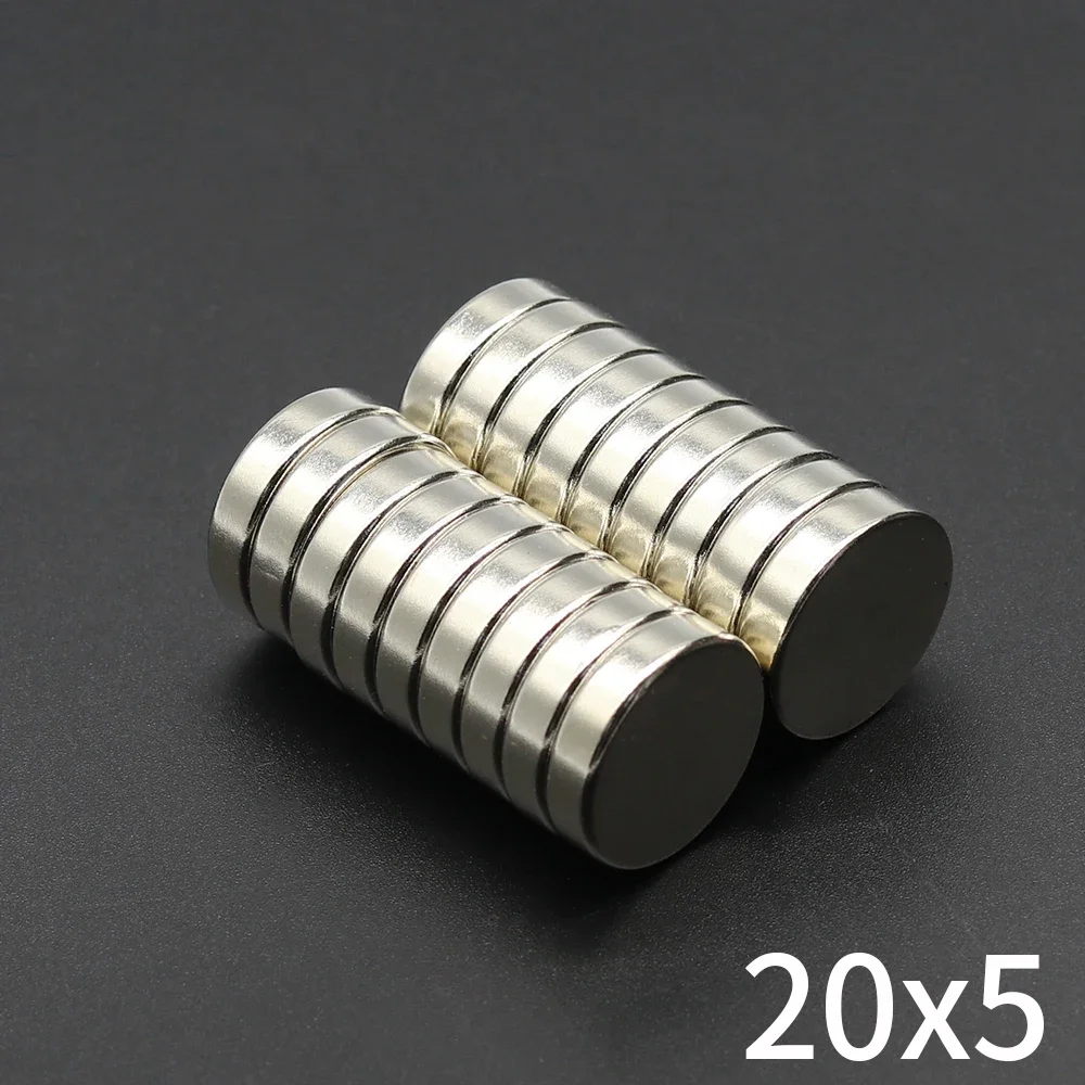 

20x5mm Round Super Strong Magnet Powerful Neodymium Magnets N35 NdfeB Permanent Magnetic imanes Refrigerator Magnet
