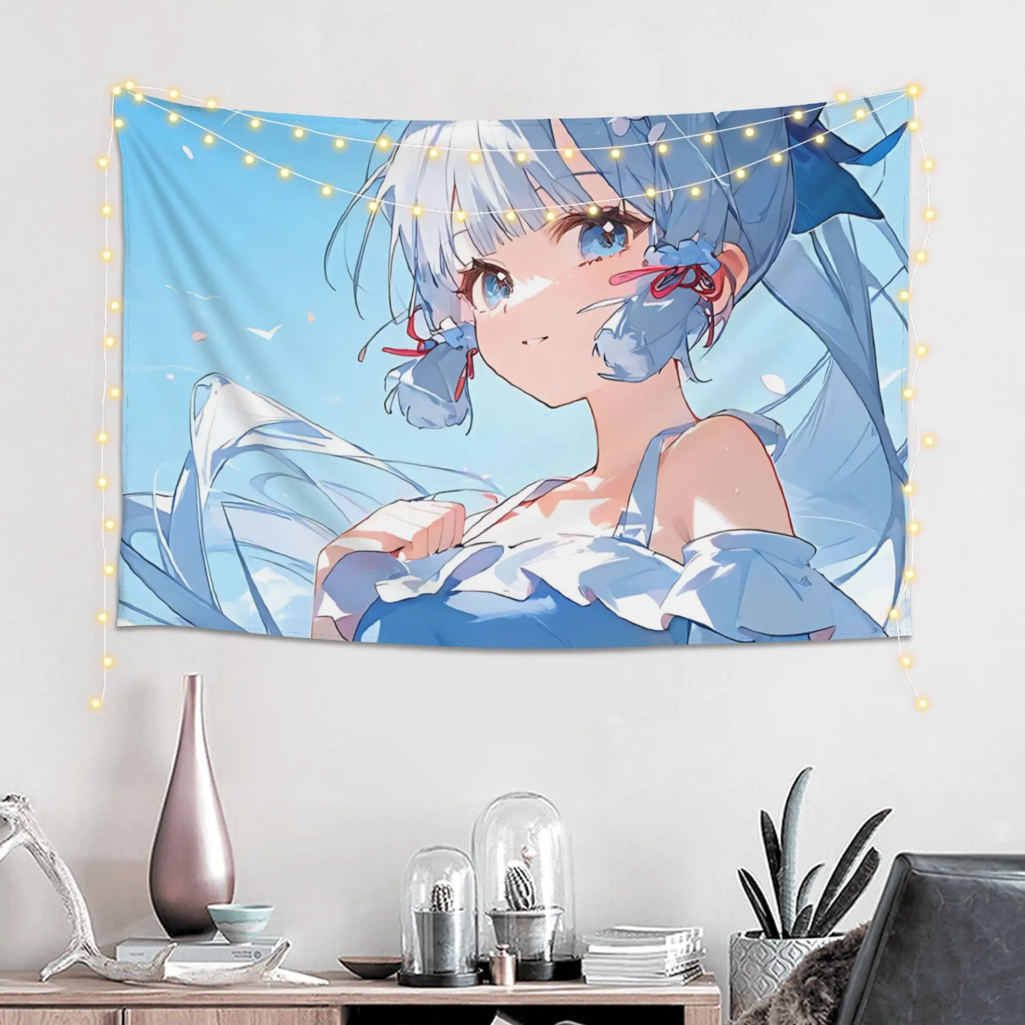 Japanese Style Anime Game Girl Customized Tapestry Bedroom Decoration  Wall Hanging Blanket Tapestry Cool Stuff For Room