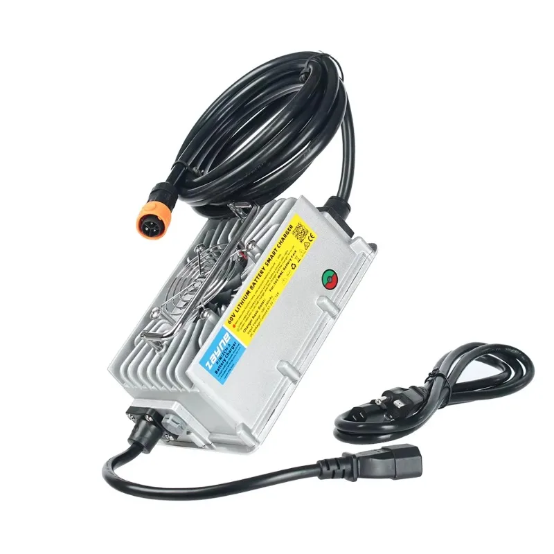 

2025 New StyleZAYNE 60v 10a 12a Waterproof Smart Charger 110VAC For 67.2v 10A Lithium Battery Talaria Motorcycle Light Bee Elect