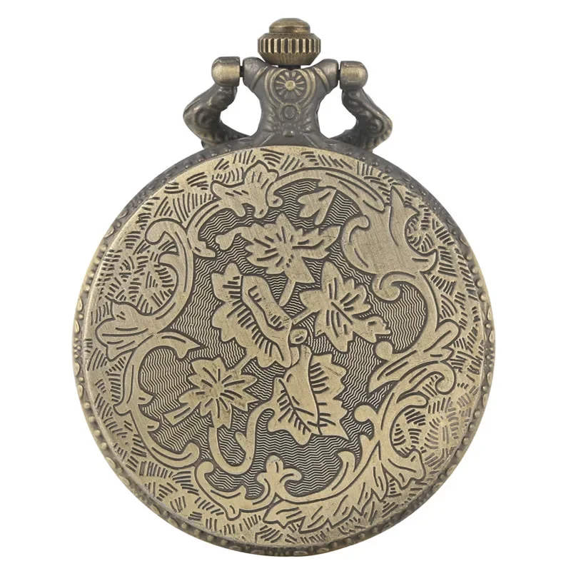 Retro Antique Iran Cyrus The Great of Iran Pendant Quartz Pocket Watch for Men Women Arabic Numeral Clock Reloj De Bolsillo