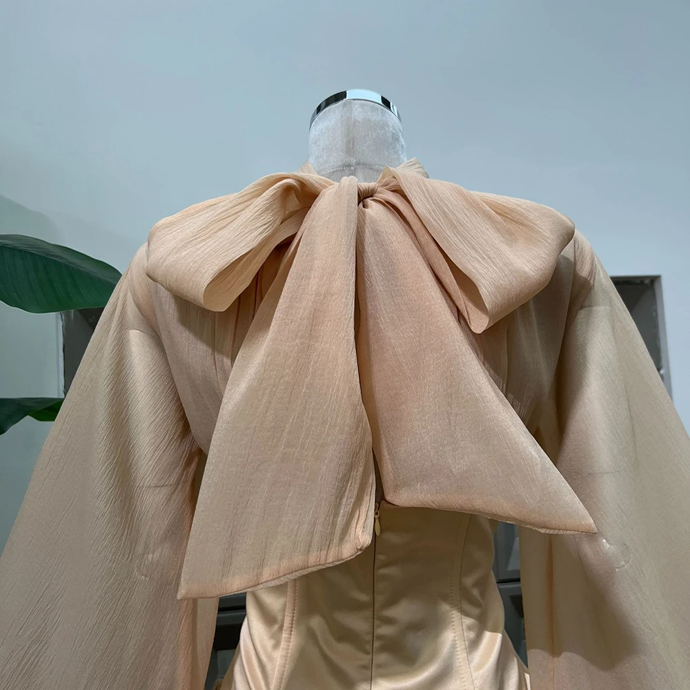 Sweet Cool Spicy Girl Style Short Skirt 2026 New Half High Collar Lantern Sleeve Waist Strap 3D Large Flower Dress for Women