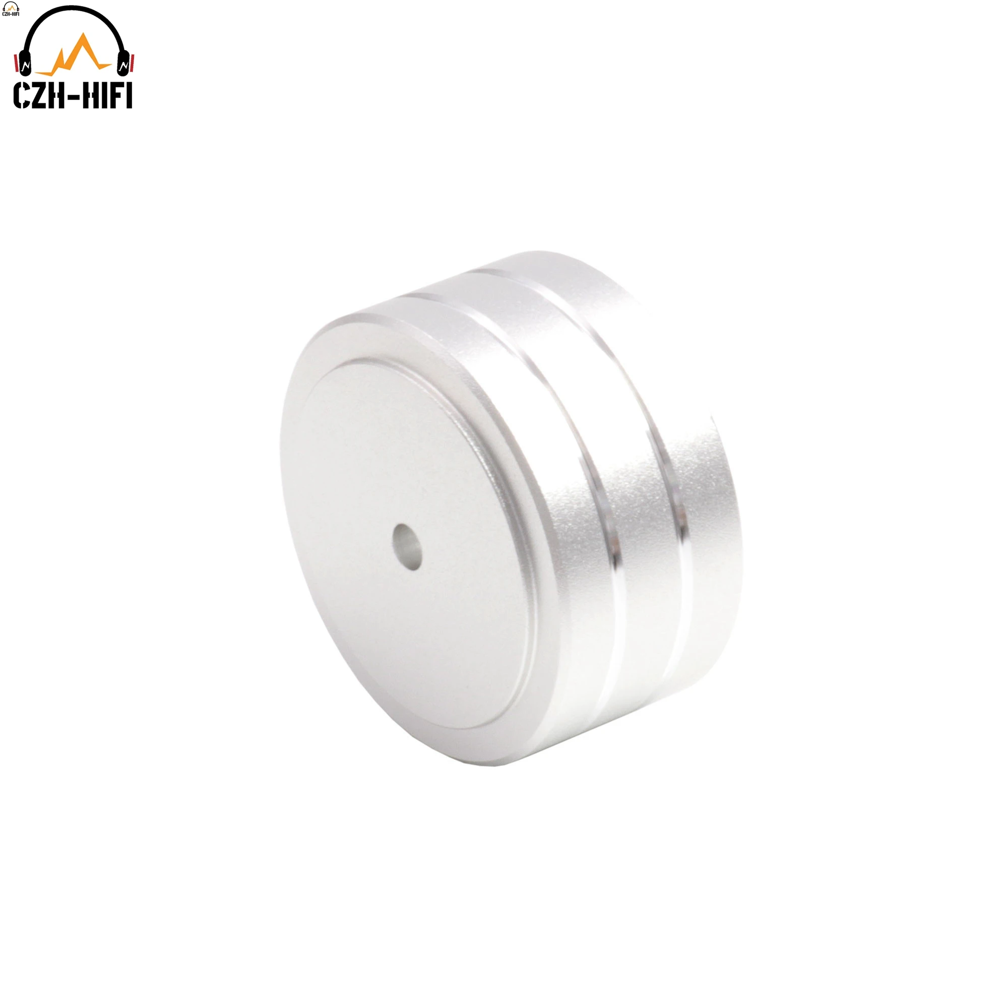 4 stücke 40x20 m CNC Gefräste Aluminium Verstärker Füße Stoßdämpfer Plattenspieler Füße Audio CD HIFI Isolation Füße pad AMP CD Plattenspieler – Detail 12