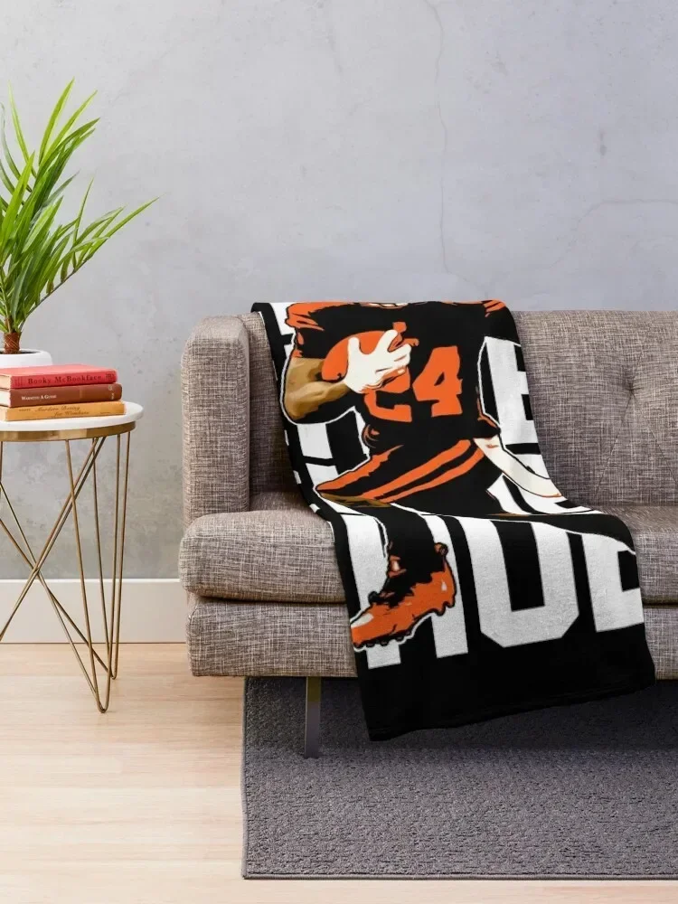 Nick Chubb Throw Blanket Vintage for babies Blankets