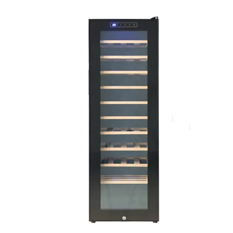 TT   Single door wine constant temperature wine cabinet Commercial beech frame temperature control 46 refrigerated wine cabinets