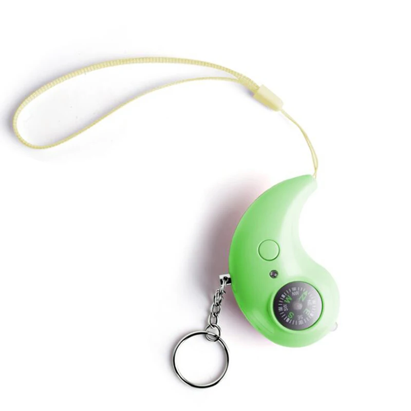 1Pc 130dB SOS Alarm With LED Light, Portable USB Charging Emergency Alarm Outdoor Safety Compass Alert Survival Tools Decoration