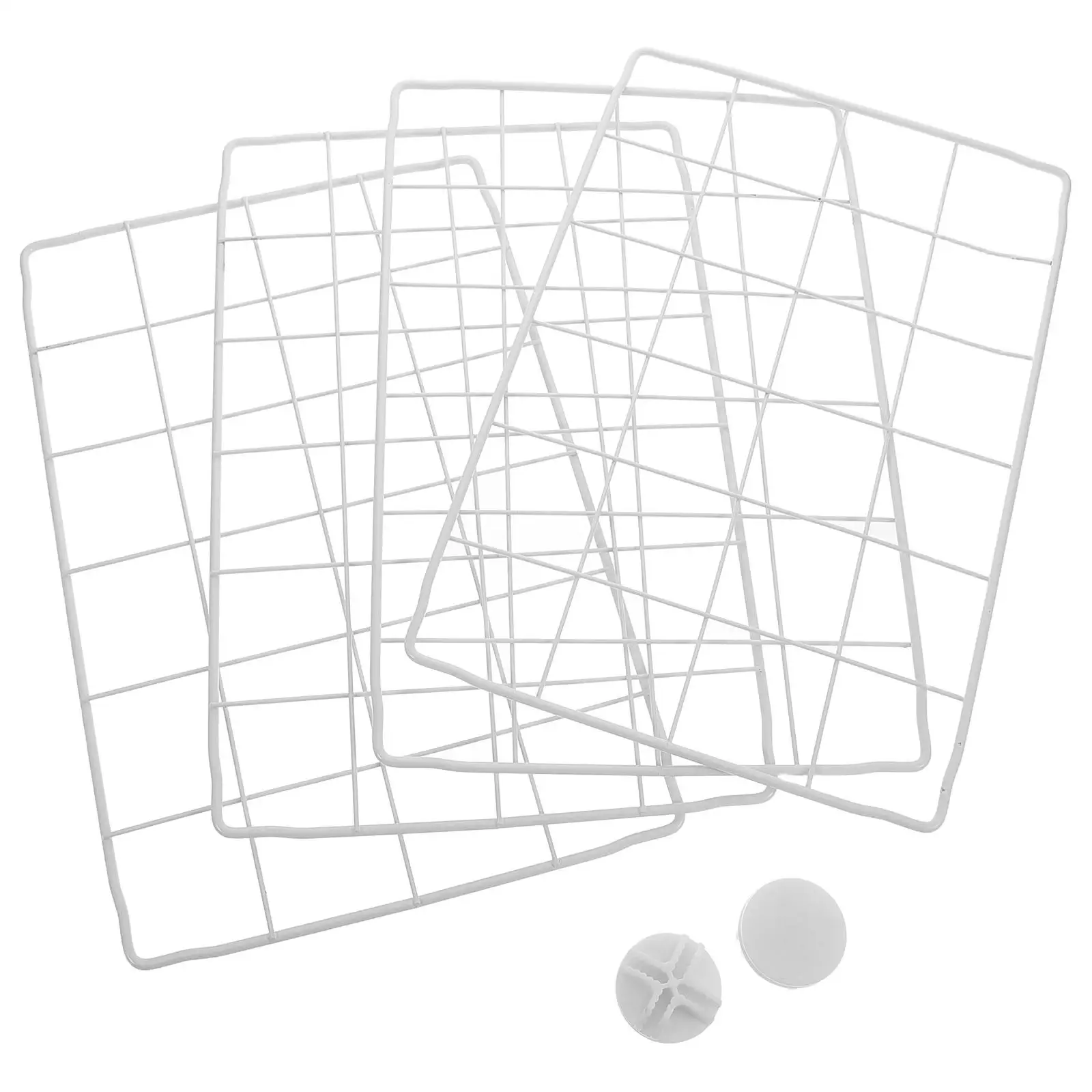 Freezer Layered Storage Basket Refrigerator Dividers Multifunction Separator Chest Iron Wire Adjustable Shelving Breathable Grid