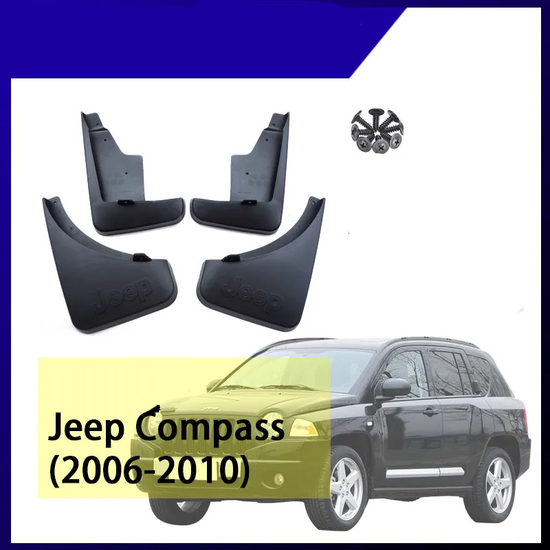 

4pcs/set Mud Guards For JEEP COMPASS MK49 2006 - 2010 Exterior Car Mud Flaps Splash Guards Mudguards Mud Fenders Accessories