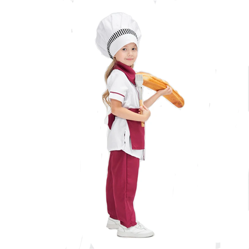 Full Set Enfants Chef Costume Unisex Enfant Carnival Halloween Fancy Dress New Arrival 2026 view 4