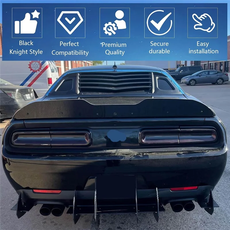 

AR-для Dodge Challenger 2015-2024 крышки заднего фонаря 4 шт. внешняя задняя защитная рамка комплект аксессуаров для отделки