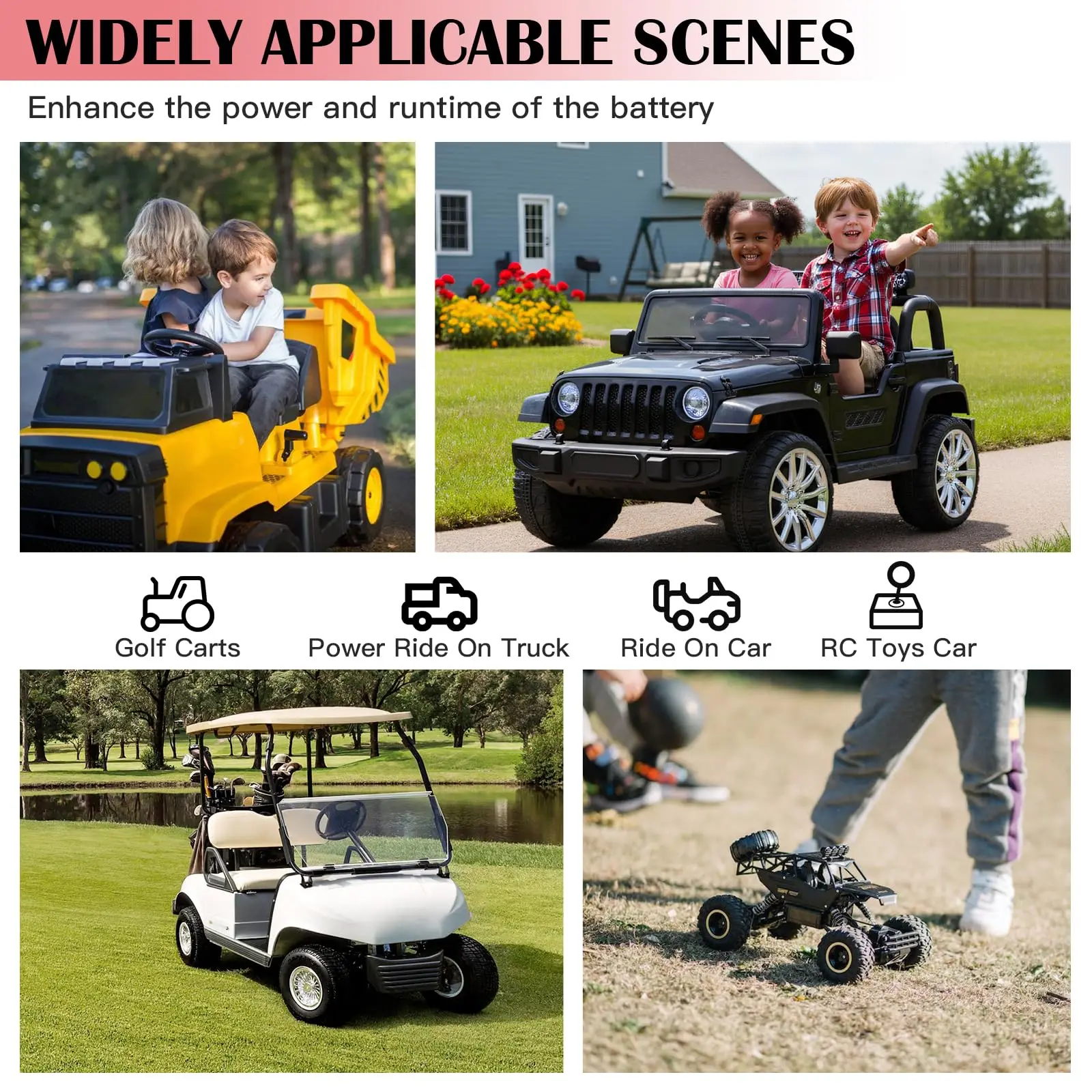 12V Adapter for Power Wheel Adapter Compatible with for Makita/Bosch/Milwaukee M12 Battery, Power Conversion Kit for Power Tool