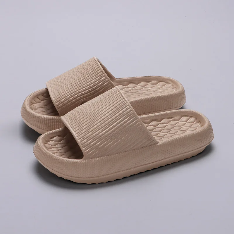 Lucyever 2024 Zomer Antislip Zachte Cloud Slippers Vrouwen Comfy Eva Dikke Platform Slides Vrouw Paar Badkamer Thuis Slippers 45