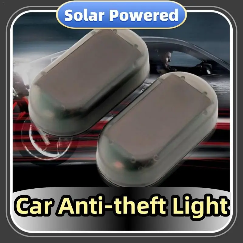 

Solar Powered Car Fake Security Light Universal Warning LED Light Alarm Lamp Anti-Theft Caution Strobe Signal Security System