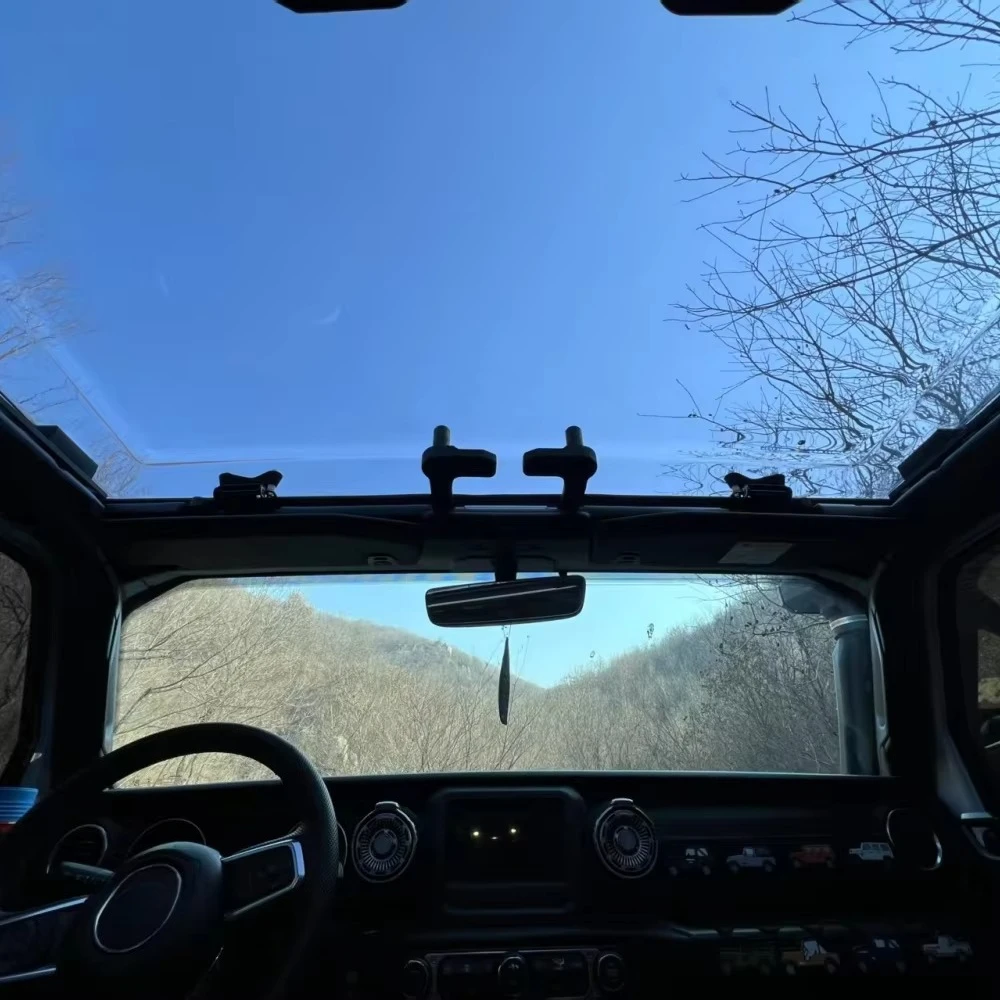 JL9060 Transparent Car Ceiling Transparent Sunroof for Wrangler JL2018++ JT2020++ 4