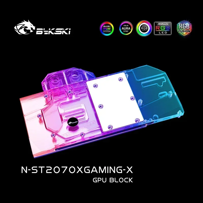 Bykski  N-ST2070XGAMING-X,GPU Water Block For ZOTAC RTX2070/2060/2080 Supper 8GB X GAMING OC Graphics Card,VGA Liquid Cooler