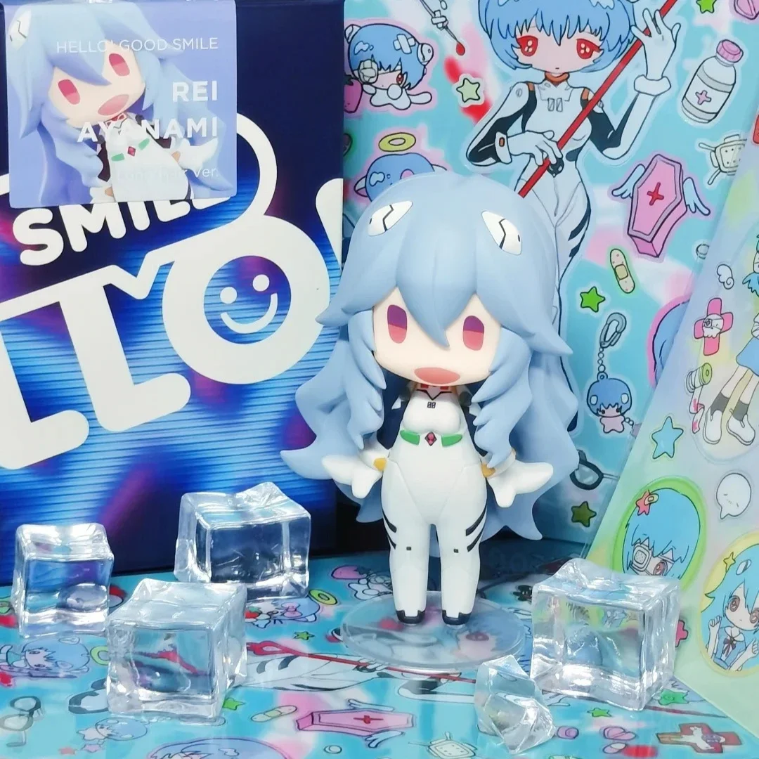 

Hello Good Smile Eva Anime Long Hair Version Rei Ayanami GSC Mobile Doll Anime Character Model Limited Edition Ornament Gift