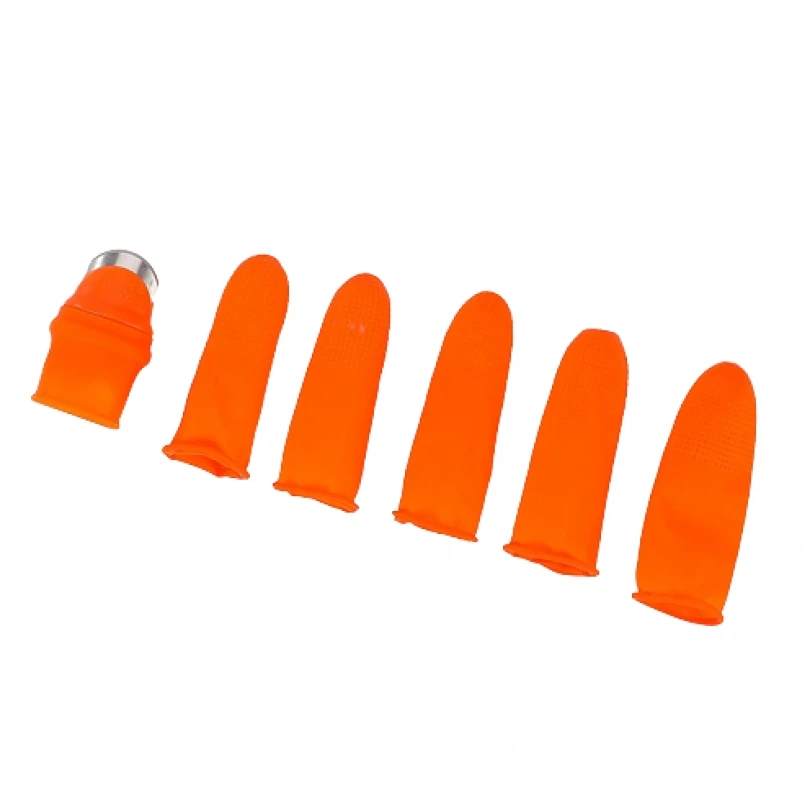 6 stücke Mangan Stahl Daumen Cutter Set Obst Picker Pflücken Gemüse Daumen Finger Ernte Messer Garten Liefert Werkzeuge